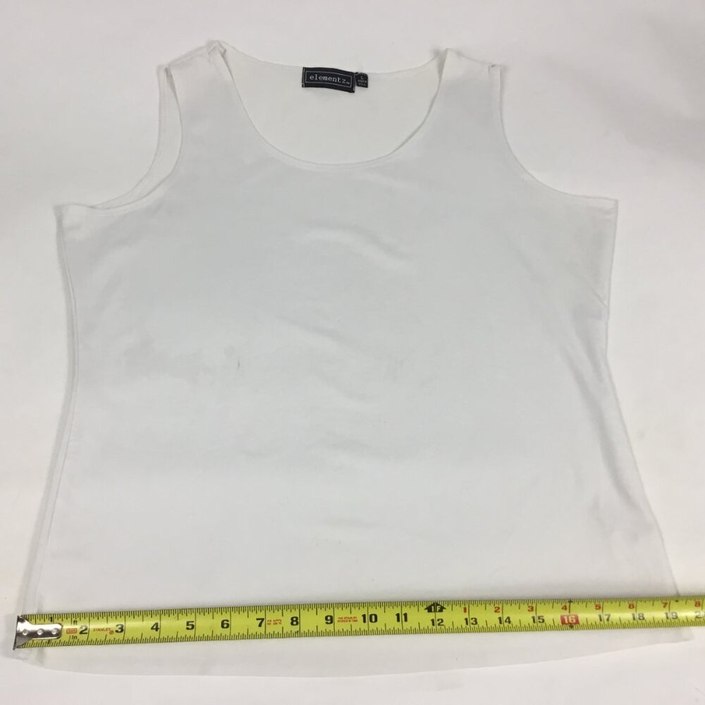 (PO) Elementz, Wht Sleeveless Top - Picture 7 of 12
